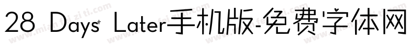 28 Days Later手机版字体转换